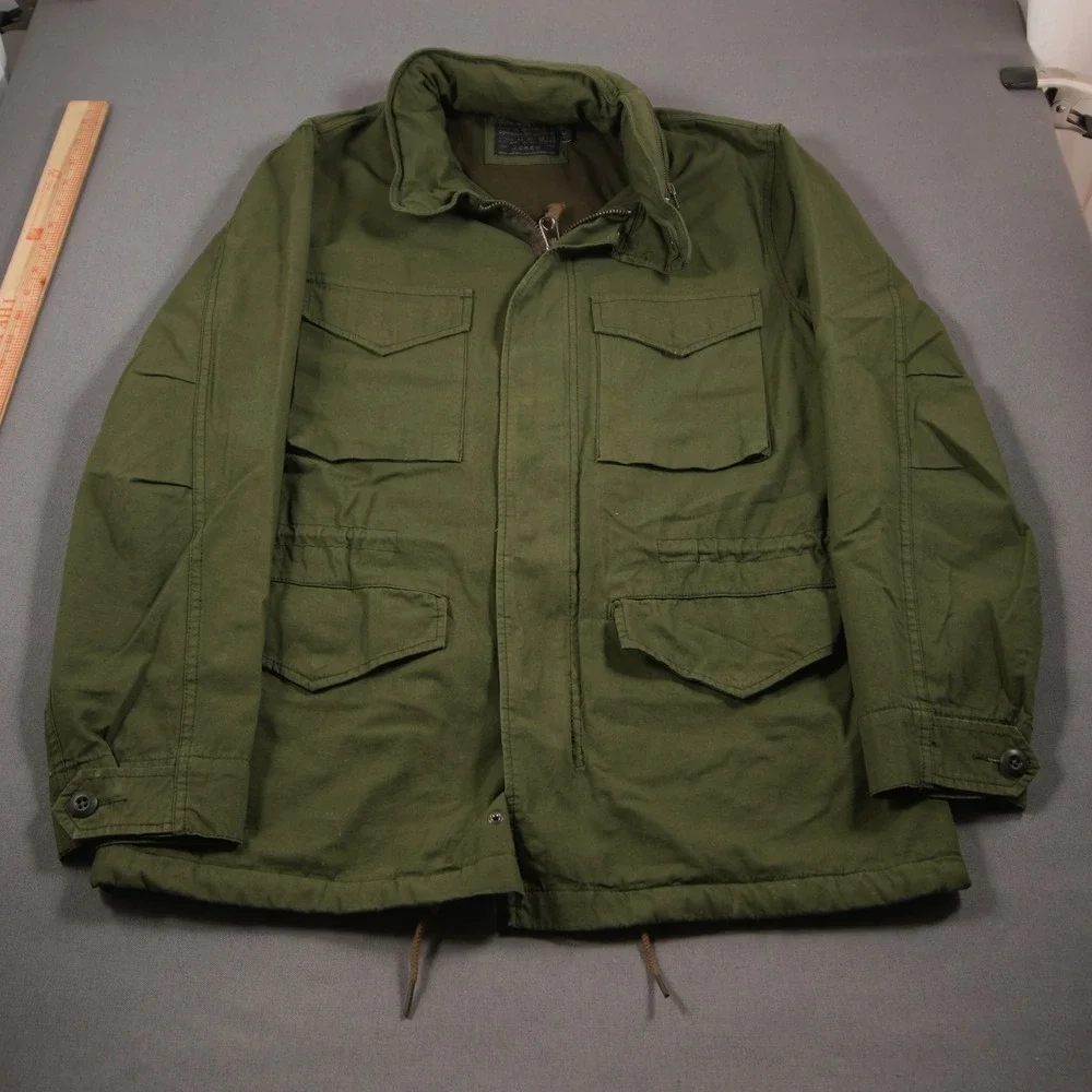 J.Crew Military Field Utility M65 Viscose Cotton Men Jacket M Hooded Field Work